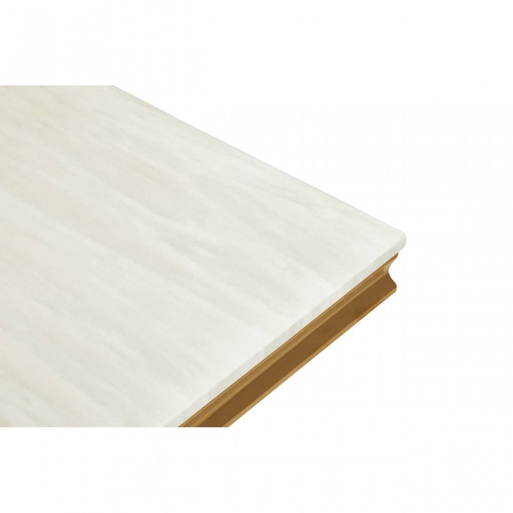 Moda Ivory White Marble Side Table
