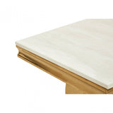 Moda Ivory White Marble Side Table