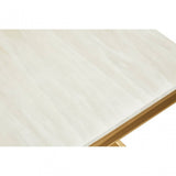 Moda Ivory White Marble Side Table