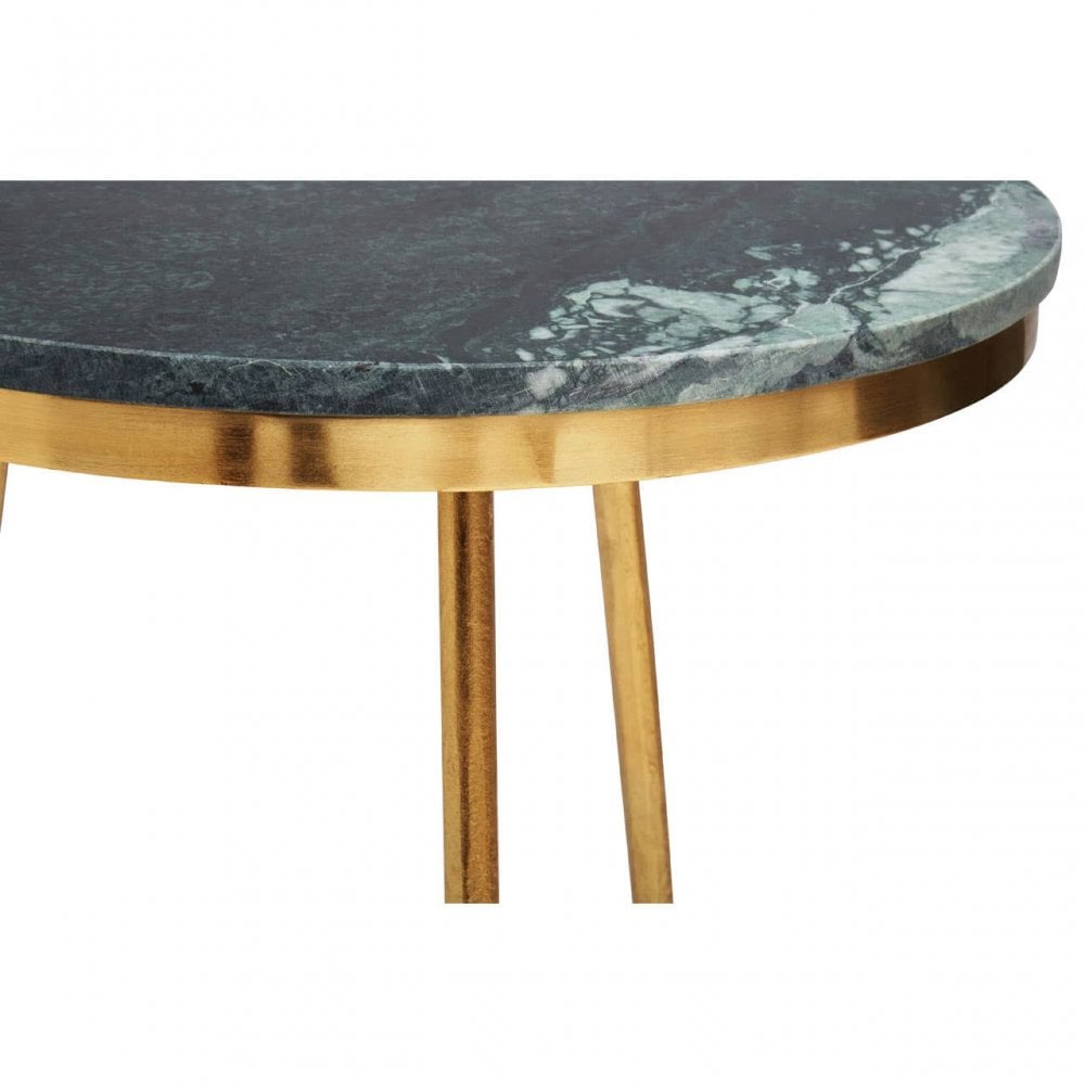 Nirav Green Marble Side Table