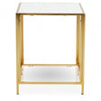 Novi Glass / Gold Frame Console Table