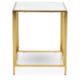 Novi Glass / Gold Frame Console Table