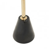 Oria Black Glass Black Marble Base Side Table
