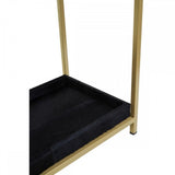Kensington Townhouse Hair On Hide Black And Gold Console Table