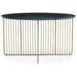 Nirva Green Marble / Gold Frame Coffee Table