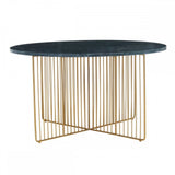 Nirva Green Marble / Gold Frame Coffee Table