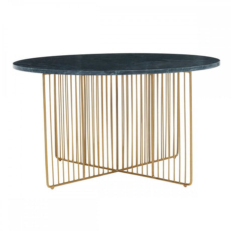 Nirva Green Marble / Gold Frame Coffee Table