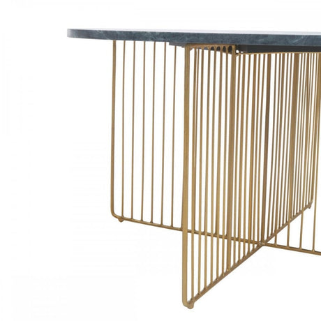 Nirva Green Marble / Gold Frame Coffee Table