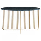 Nirva Green Marble / Gold Frame Coffee Table