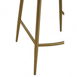 Buffalo Green Leather Angular Bar Chair