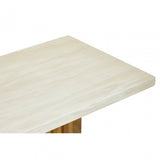 Moda Ivory White Marble  Console Table