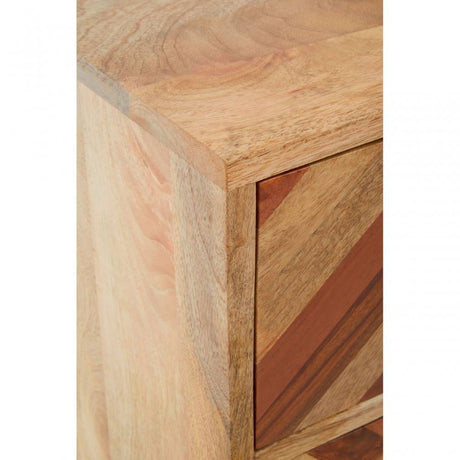 Boho Five Drawer Mango Wood Chest