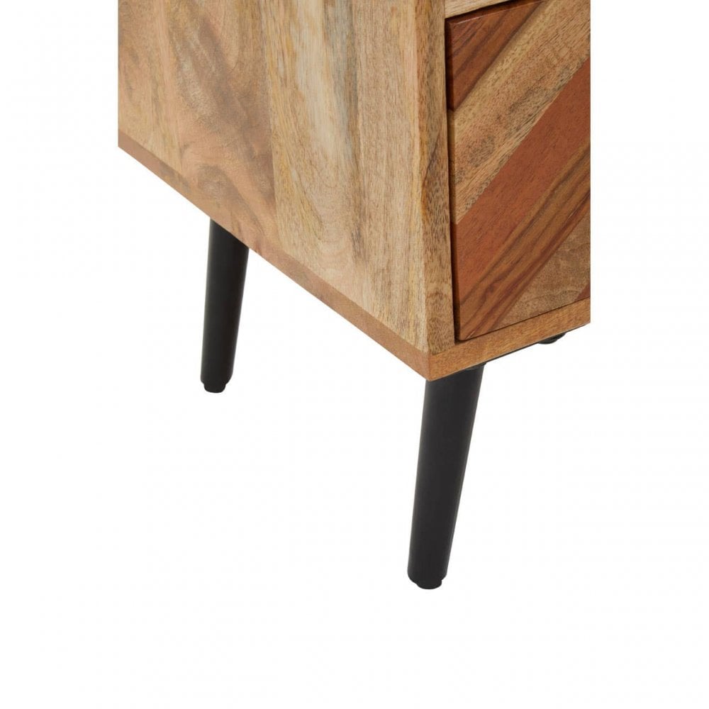 Boho Five Drawer Mango Wood Chest