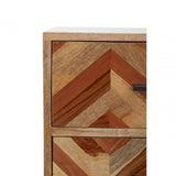 Boho Five Drawer Mango Wood Chest