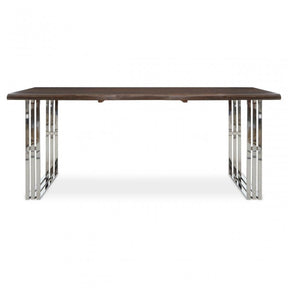 Hampstead Natural And Silver Dining Table