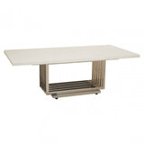 Moda White Marble Coffee Table