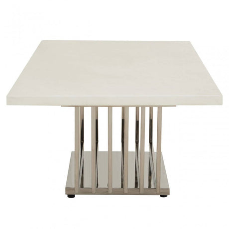 Moda White Marble Coffee Table