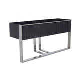 Genoa Grey Finish Console Table