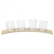 Akola Gold Rectangular Tealight Holder