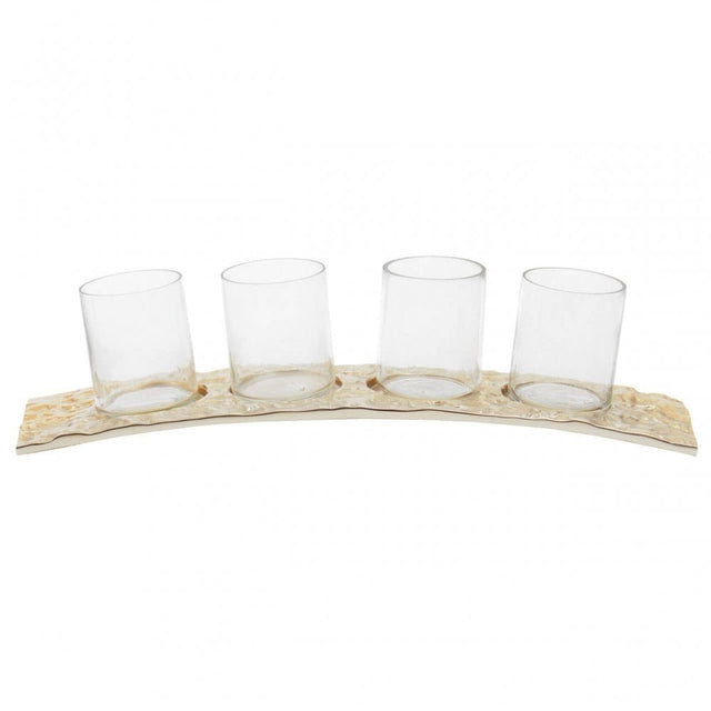 Akola Gold Rectangular Tealight Holder