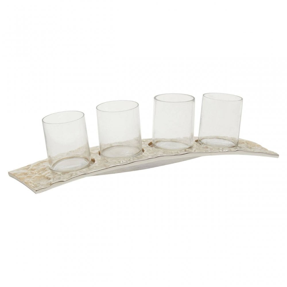 Akola Gold Rectangular Tealight Holder