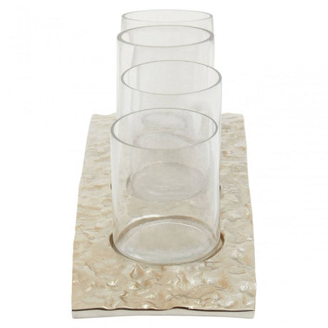 Akola Gold Rectangular Tealight Holder