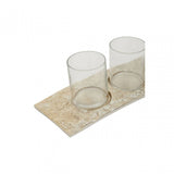 Akola Gold Rectangular Tealight Holder