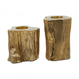 Akola Set Of Two Gold Tealight Holders