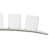 Akola Silver Rectangular 4 Tealight Holder
