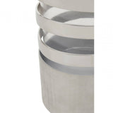 Amreli Small Silver Hurricane Candle Holder