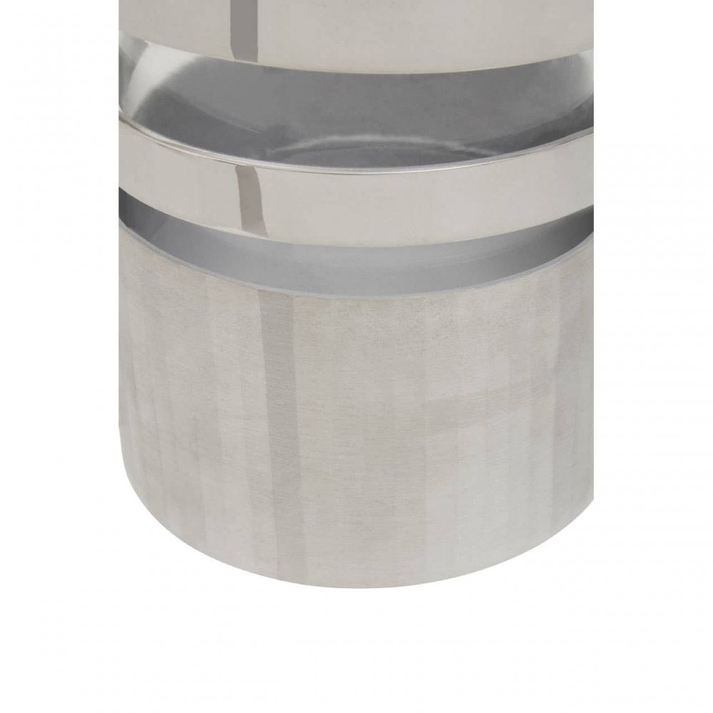 Amreli Small Silver Hurricane Candle Holder