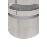 Amreli Small Silver Hurricane Candle Holder