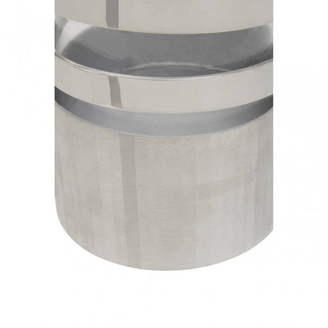 Amreli Small Silver Hurricane Candle Holder