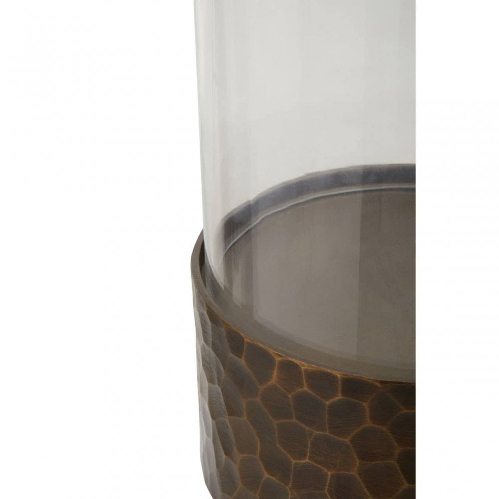 Akola Small Gold Hurricane Candle Holder