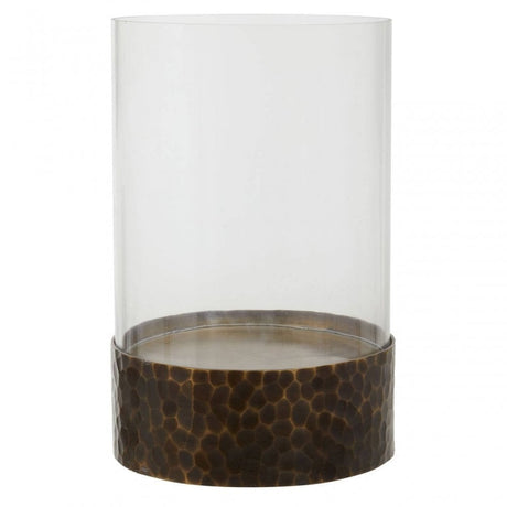 Akola Large Gold Candle Holder