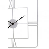 Kent Square Silver Finish Wall Clock