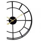Kent Small Black Frame And Gold Detail Wall Clock