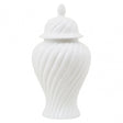 Damson Small White Ceramic Jar