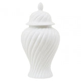 Damson Small White Ceramic Jar