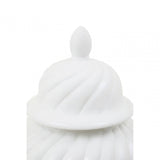Damson Small White Ceramic Jar
