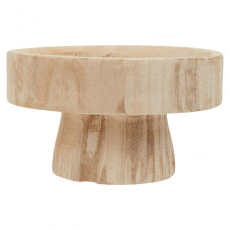 Arlo Natural Engraved Round Bowl