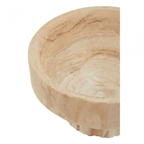 Arlo Natural Engraved Round Bowl