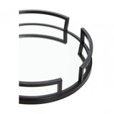 Cruzar Matte Black Mirrored Tray