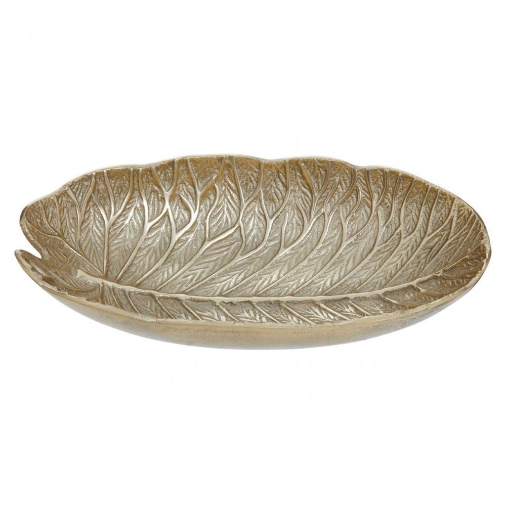 Salma Lotus Leaf Gold Finish Bowl