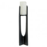 Dante Large Grey Candle Holder