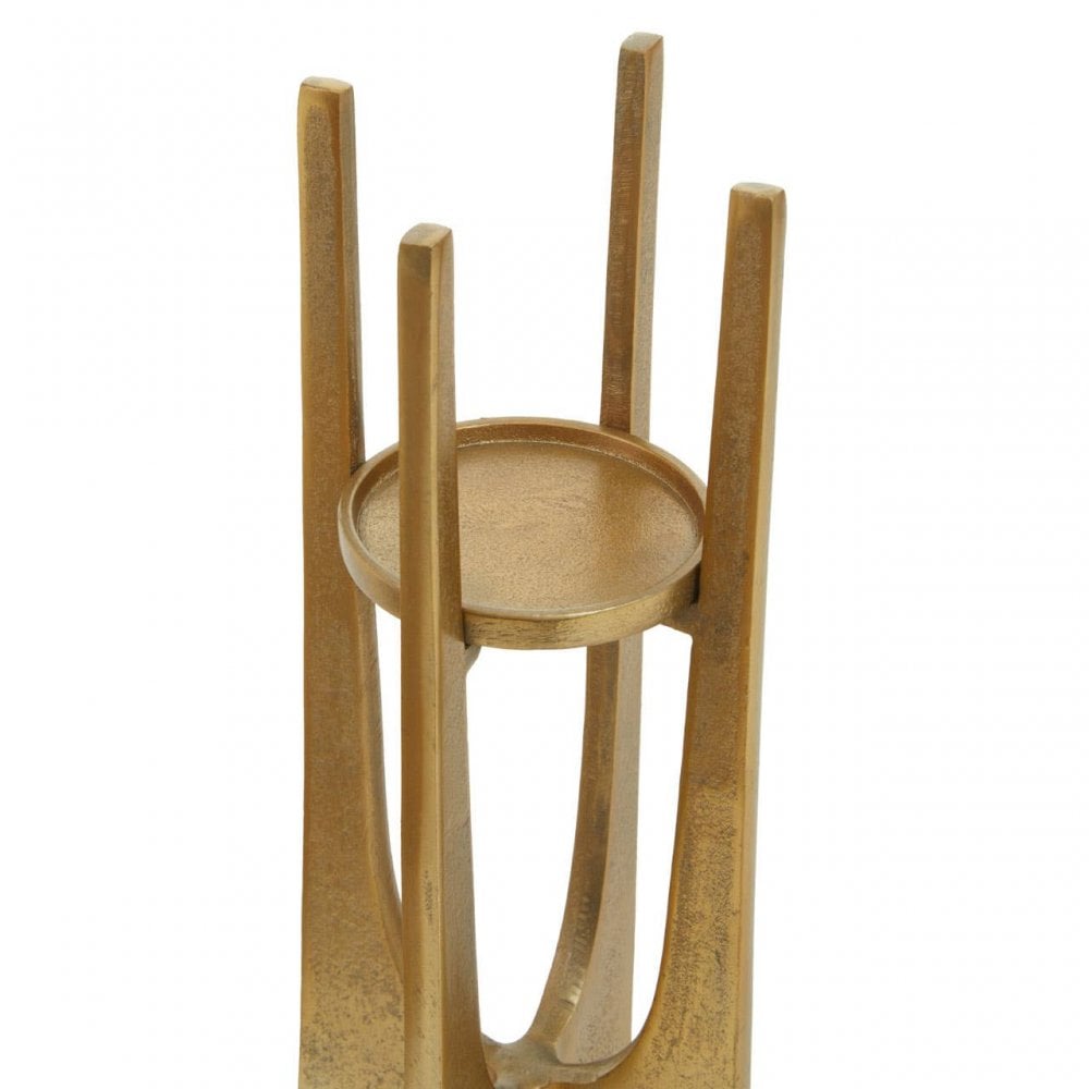 Dante Small Gold Candle Holder