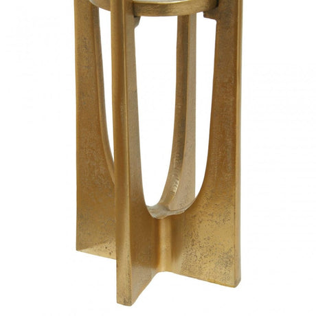 Dante Small Gold Candle Holder