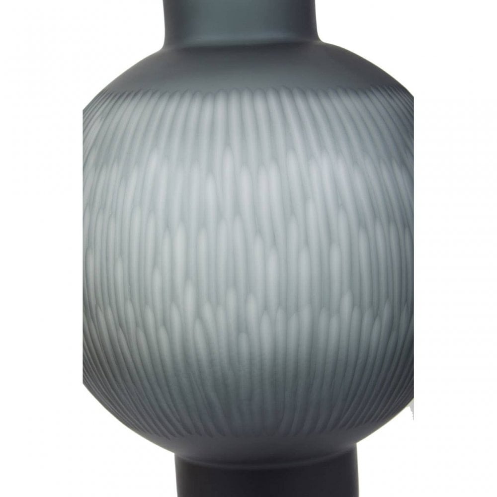 Hessa Large Carved Glass Vase