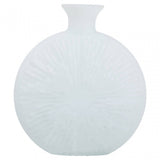 Hadia Matte White Glass Vase