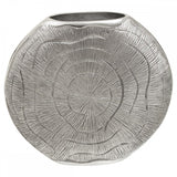 Silva Large Oak Effect Silver Vase